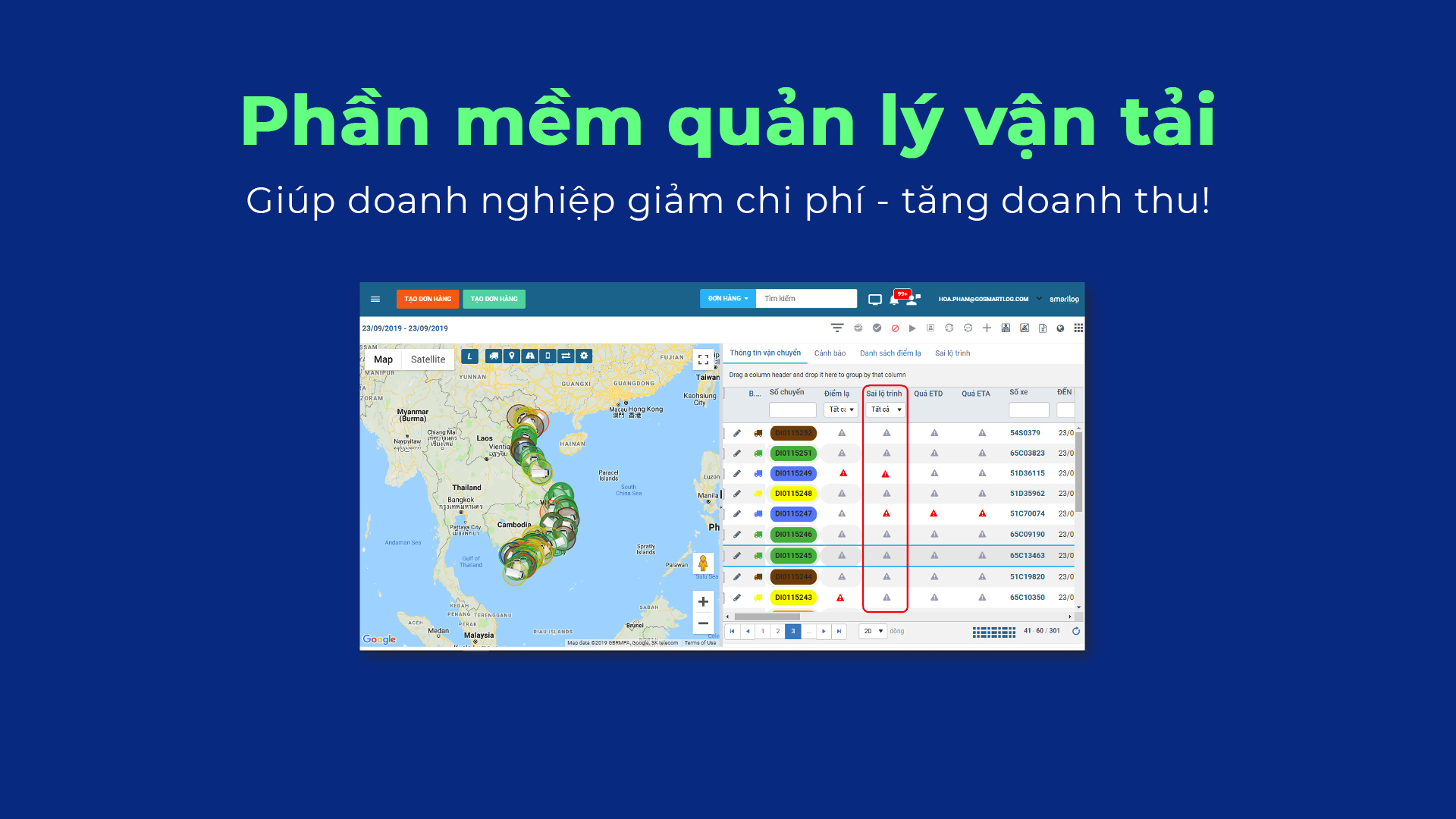 Phần mềm quản lý vận tải: Thay thế cách vận hành thủ công kém hiệu quả