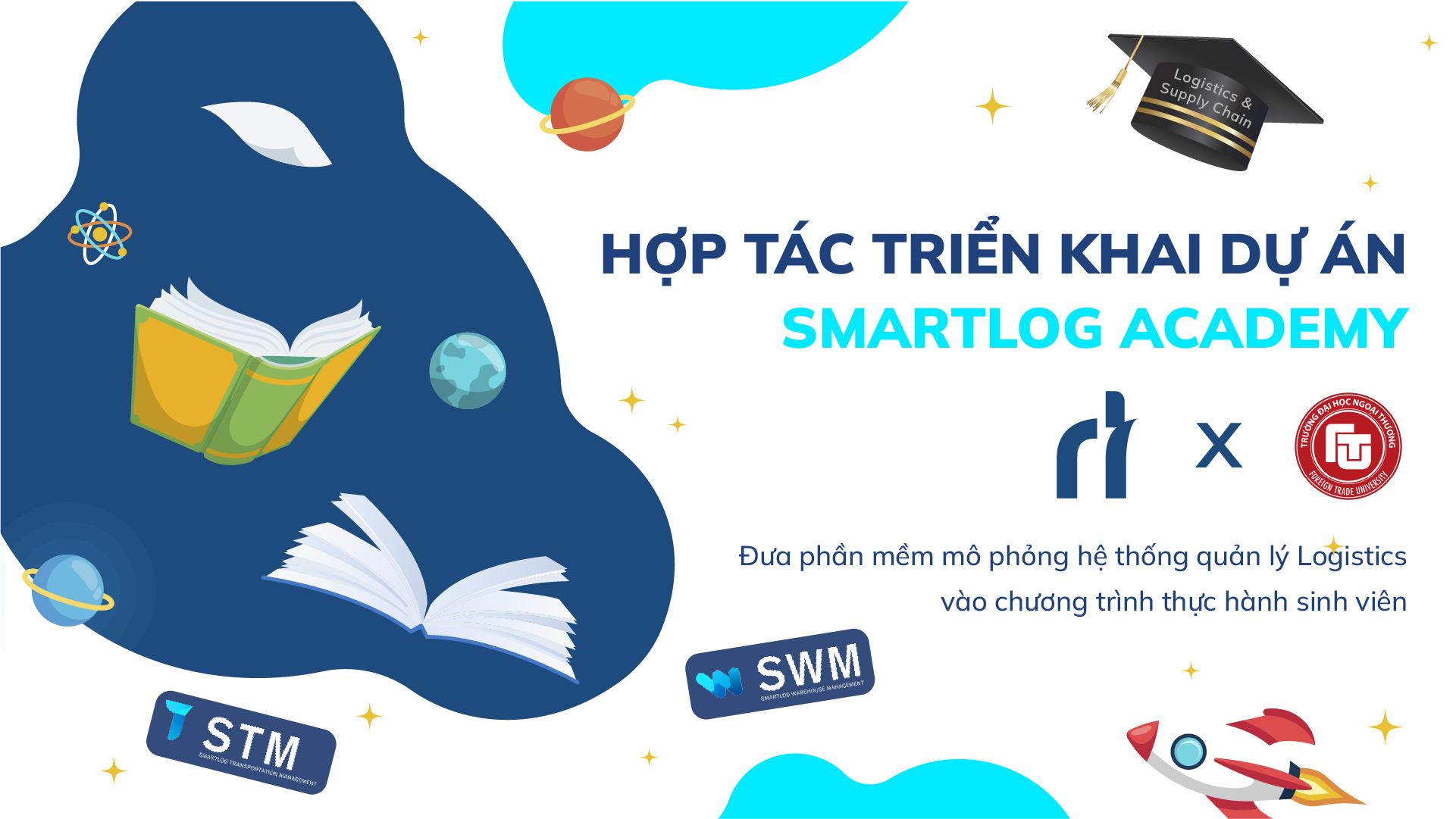 Đại học Ngoại thương cùng Smartlog Academy đưa phần mềm mô phỏng hệ thống quản lý kho vận vào chương trình thực hành sinh viên