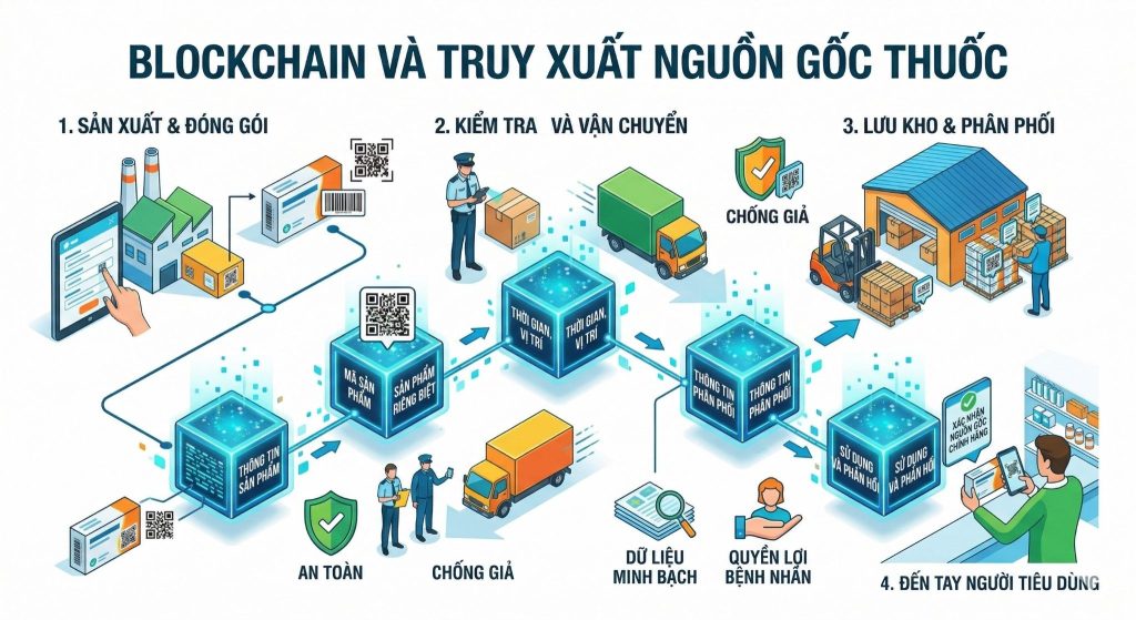 Công nghệ trong truy xuất nguồn gốc thuốc